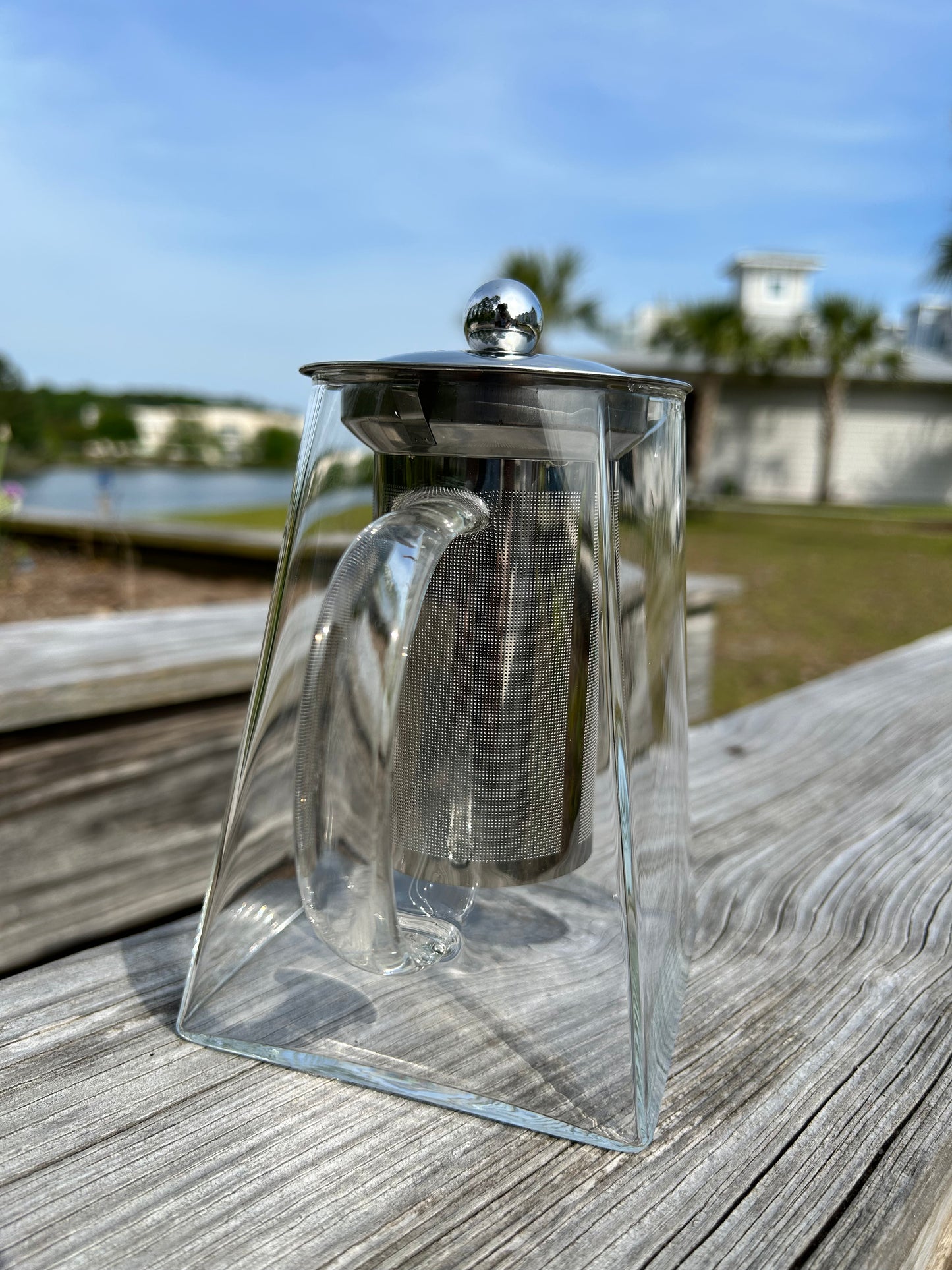 Square Glass Tea Pot “Big Chariot” 950ml