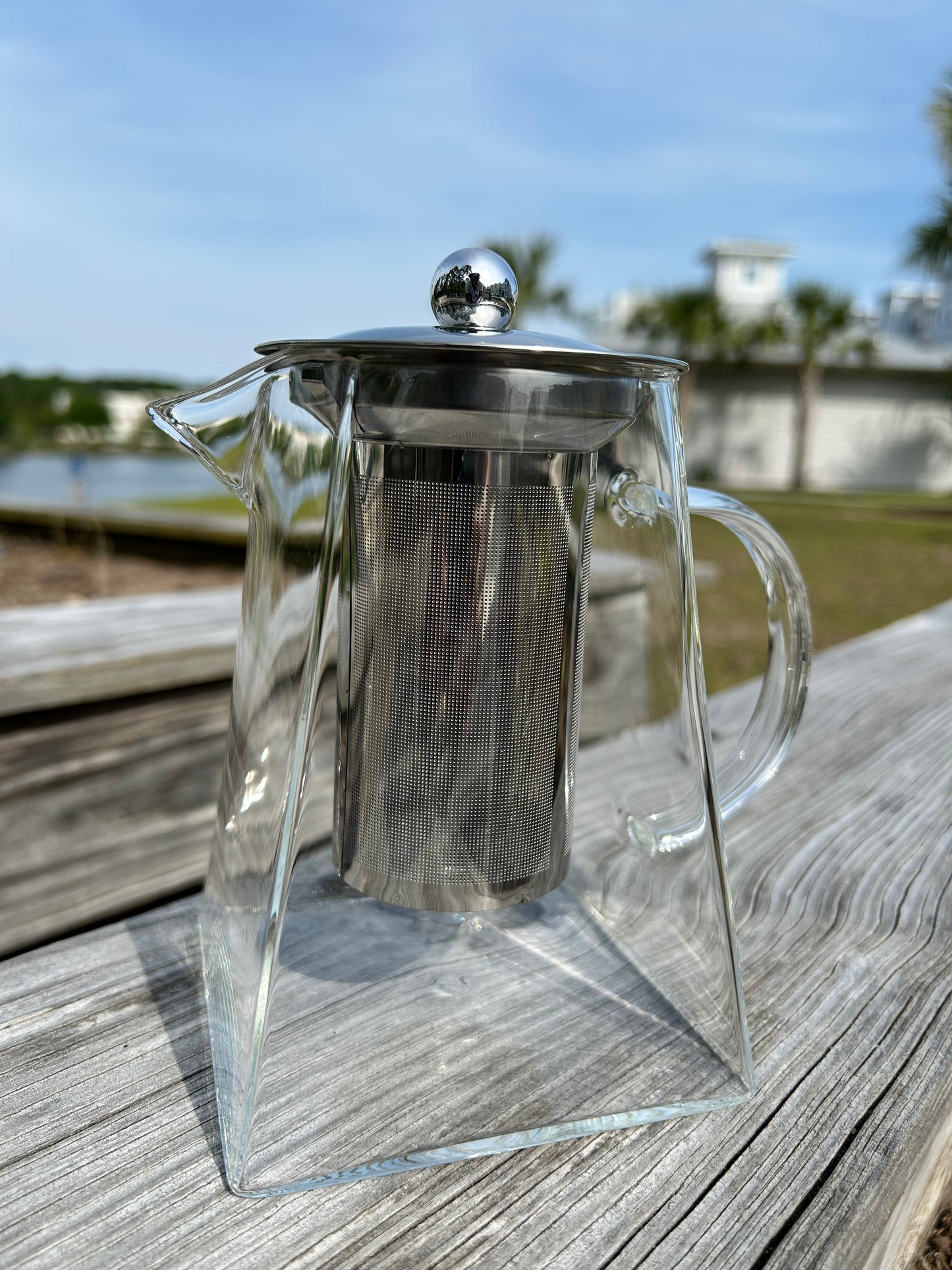 Square Glass Tea Pot “Big Chariot” 950ml