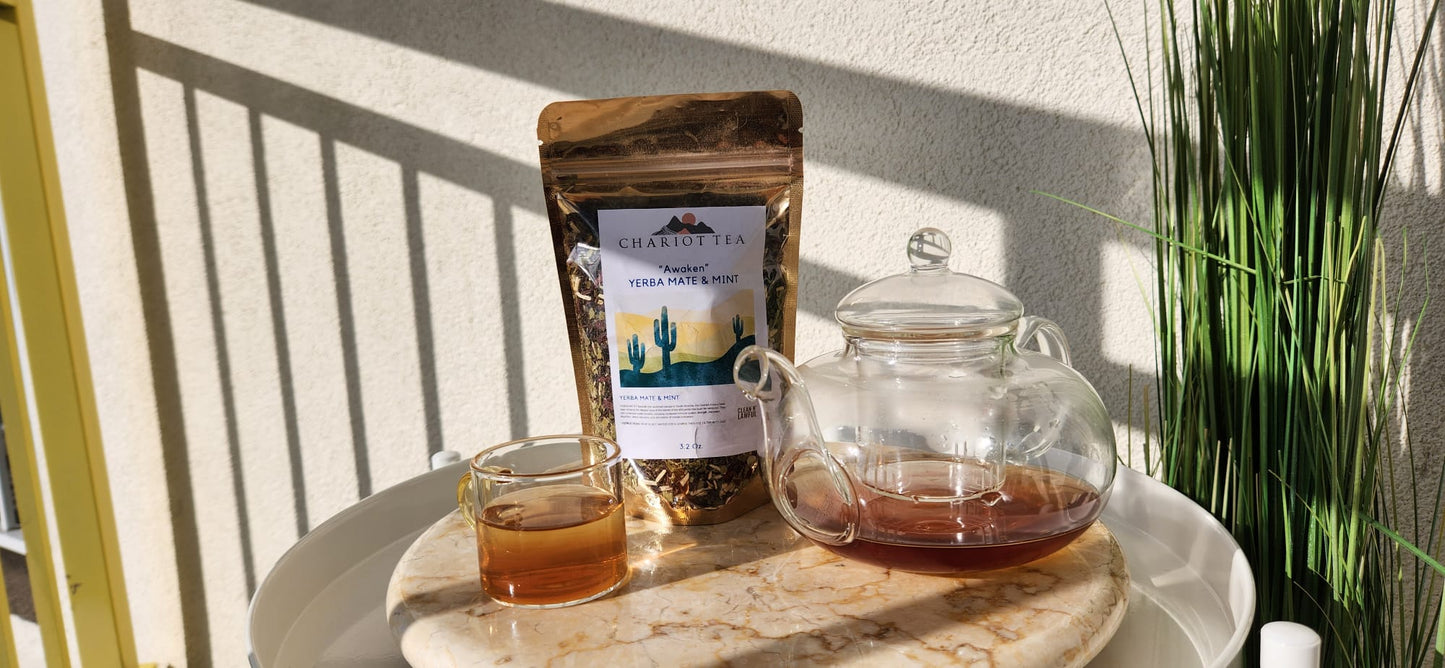 "Awaken" Organic Yerba Mate X Mint Herbal Tea(contains caffeine)