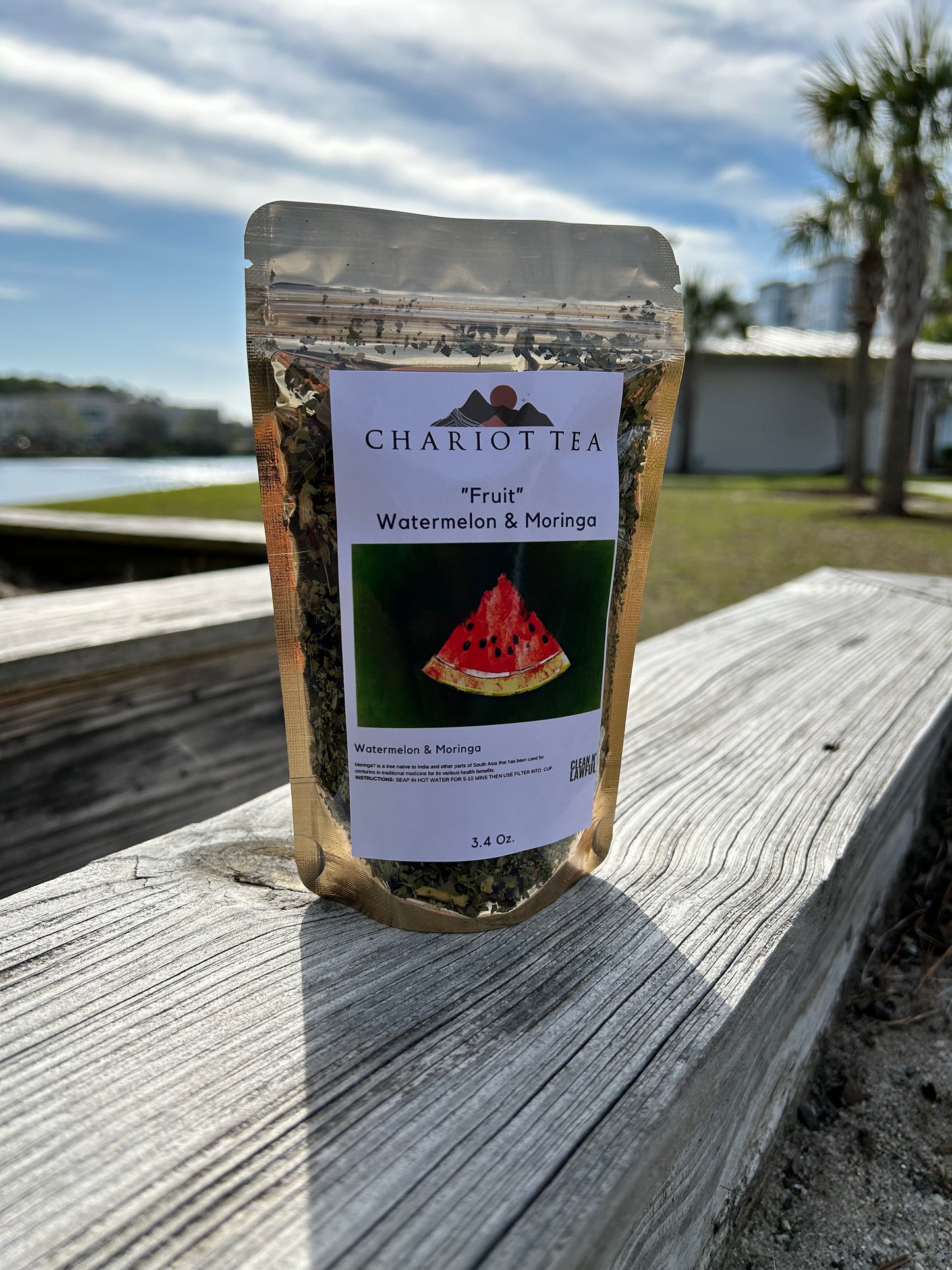 "Fruit" Organic Watermelon Moringa Tea (caffeine free)