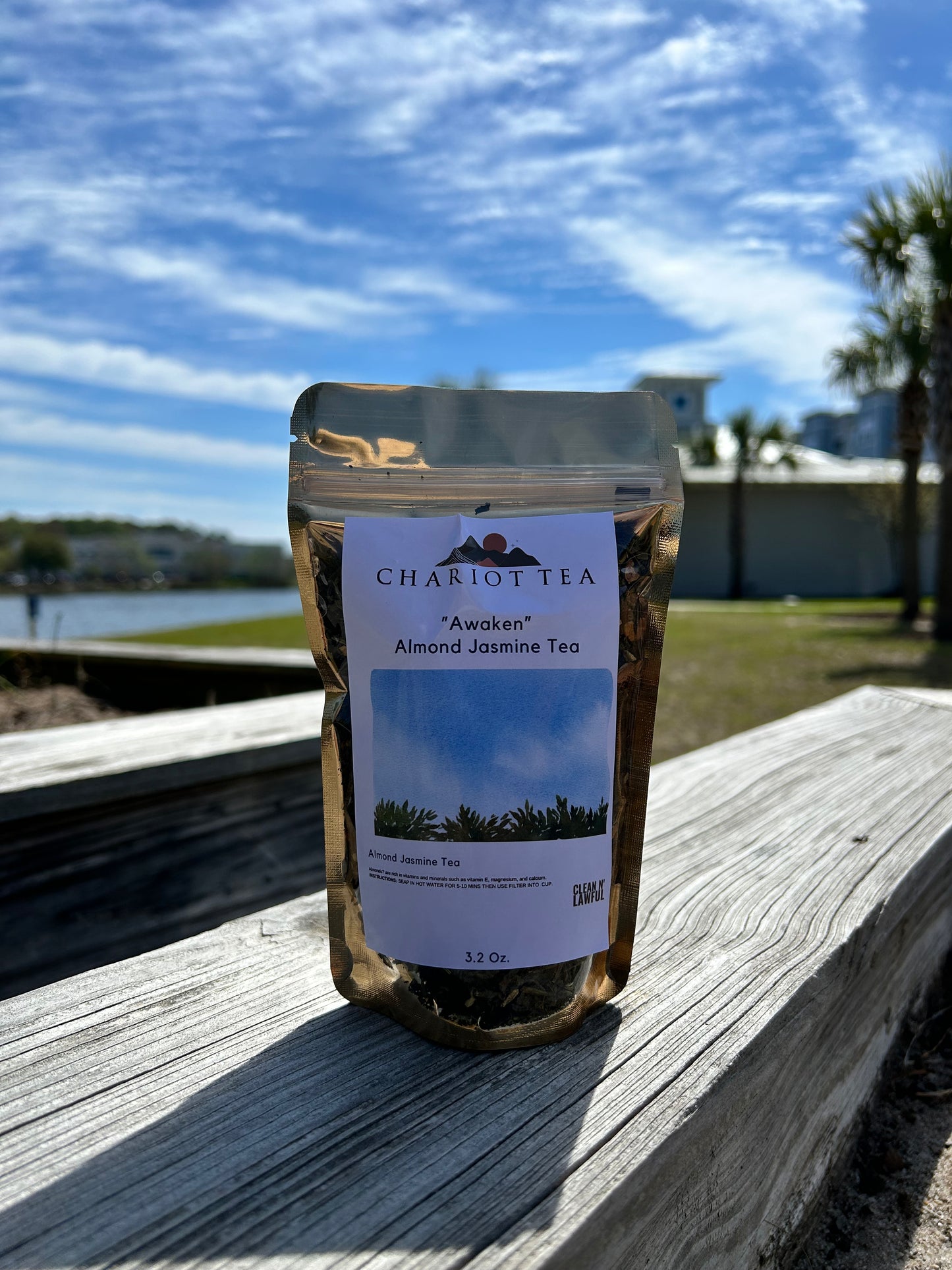 "Awaken"Organic Almond Jasmine Tea (contains caffeine)