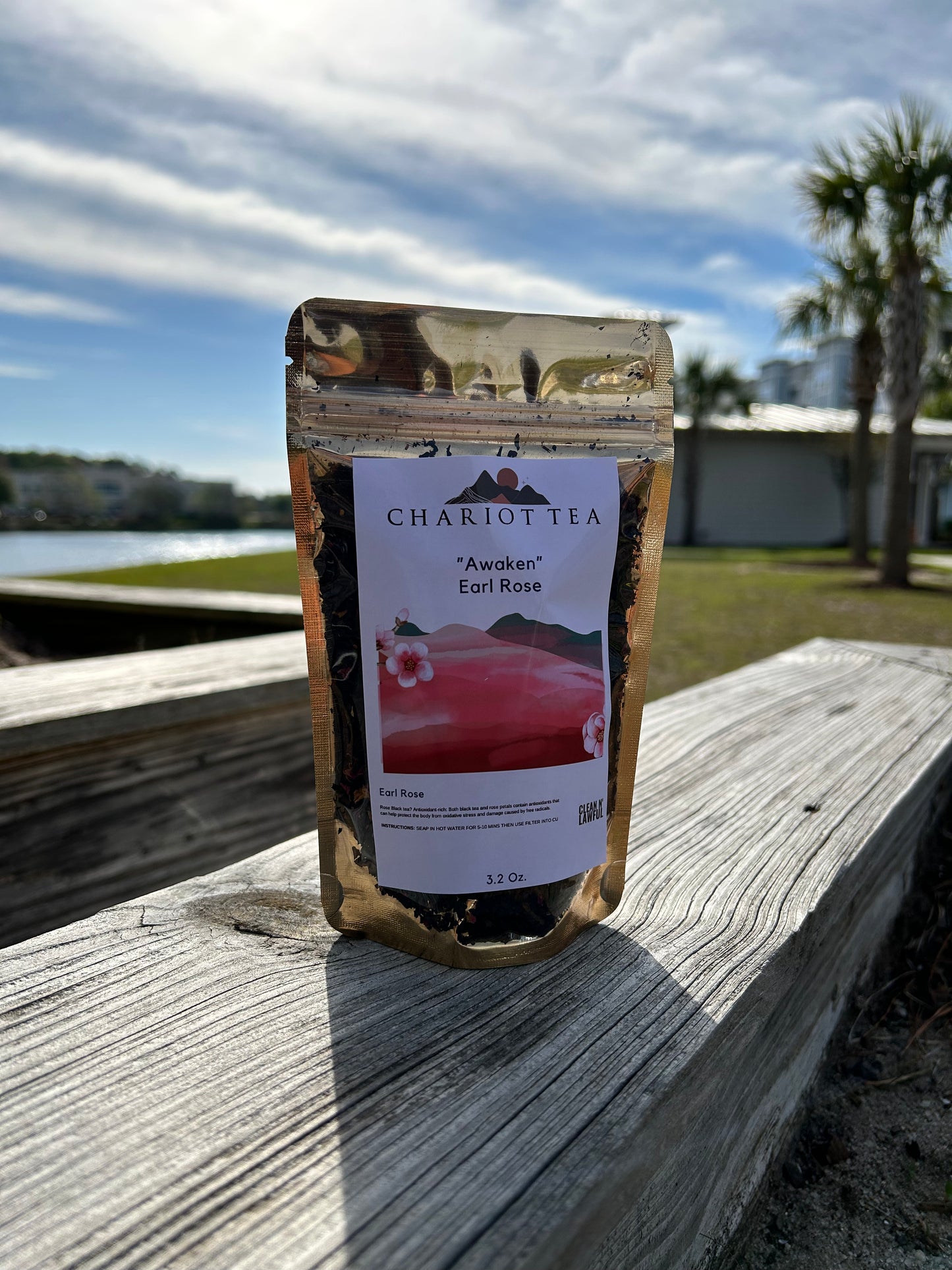 "Awaken" Organic Earl Rose Tea (contains caffeine)