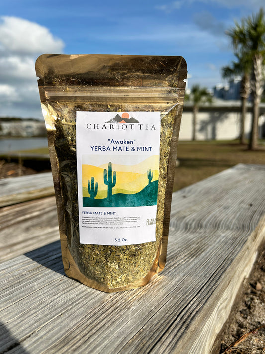 "Awaken" Organic Yerba Mate X Mint Herbal Tea(contains caffeine)