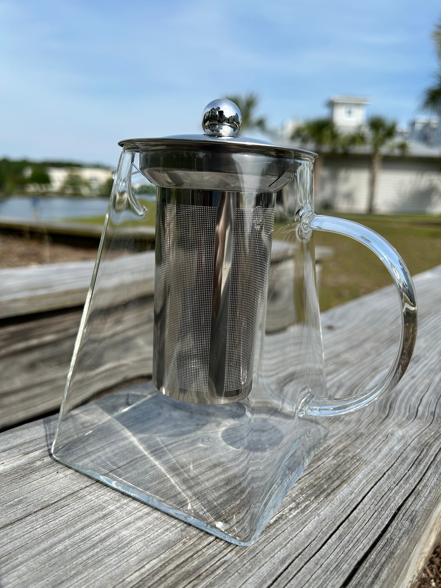 Square Glass Tea Pot “Big Chariot” 950ml