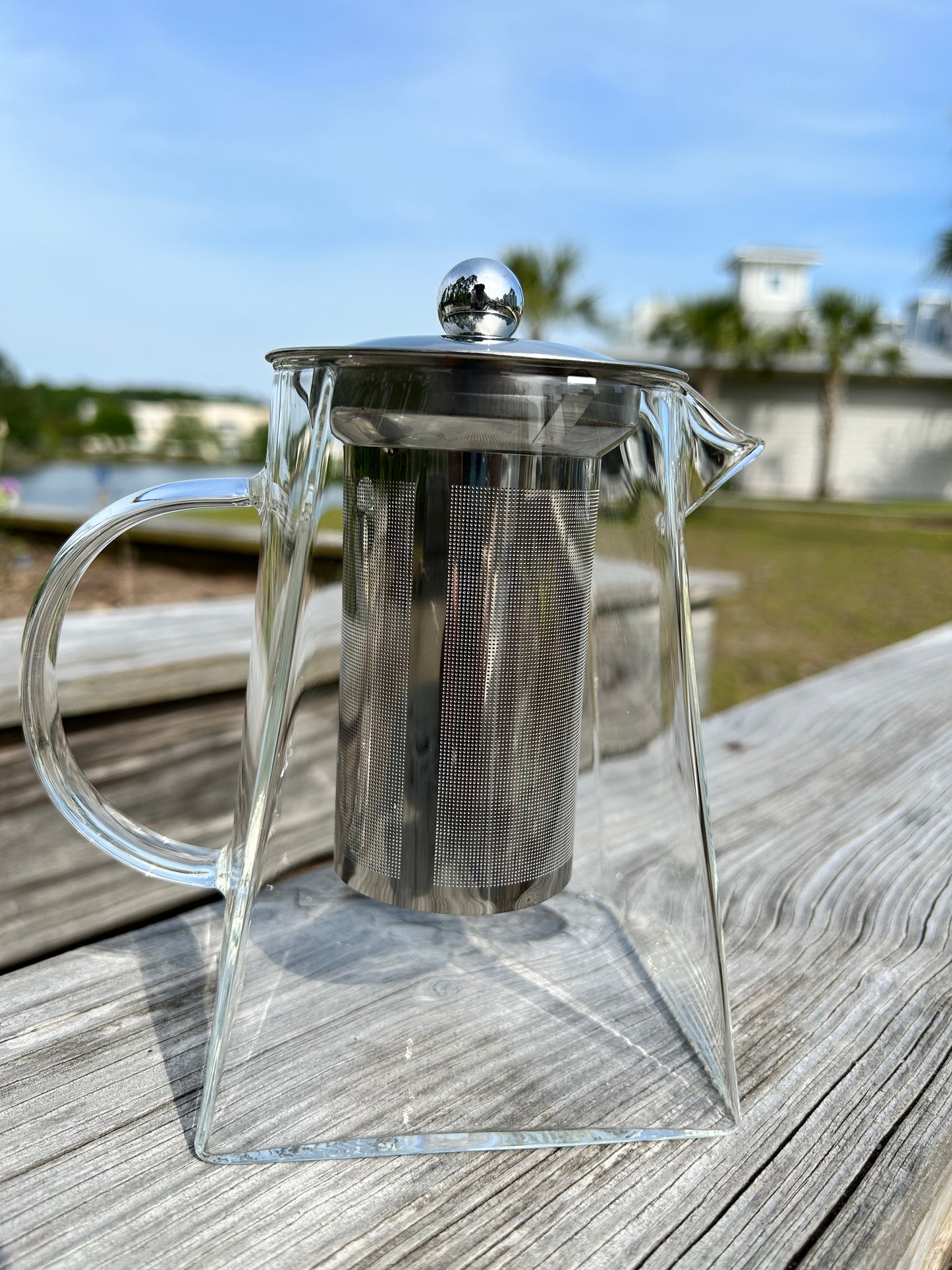 Square Glass Tea Pot “Big Chariot” 950ml