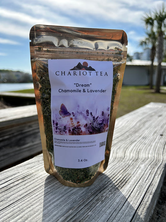 ''Dream" Organic Chamomile & Lavender with Moringa Tea (caffeine free)